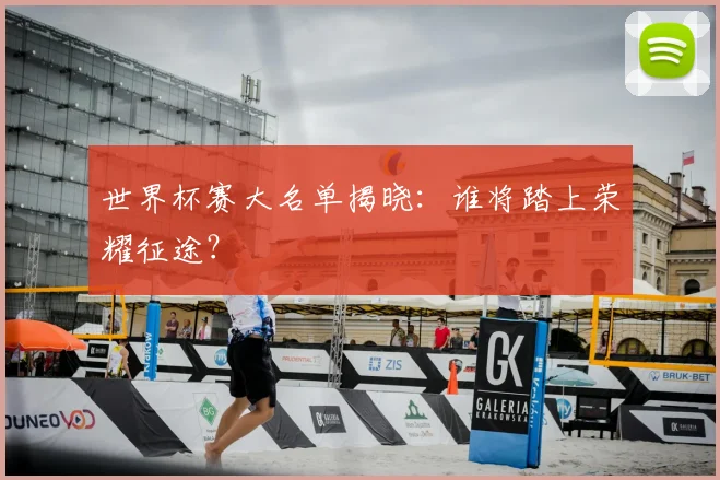 世界杯赛大名单揭晓:谁将踏上荣耀征途?